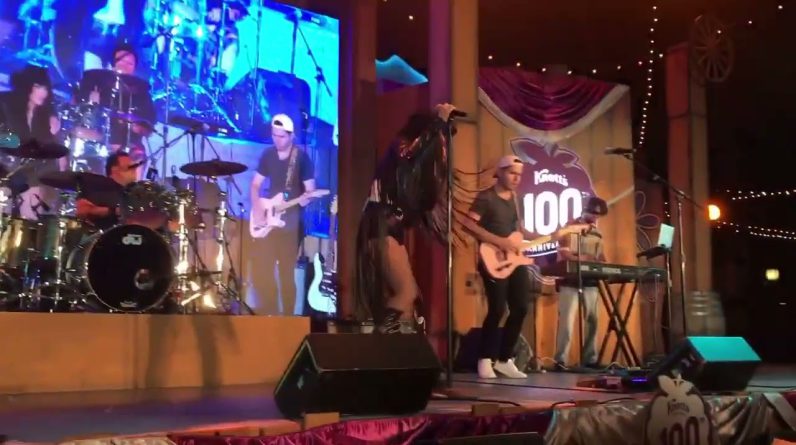 Stone Cold Crazy Live Cover   James Rubel on the Bass Guitar Tomasina Band Knotts Berry Farm